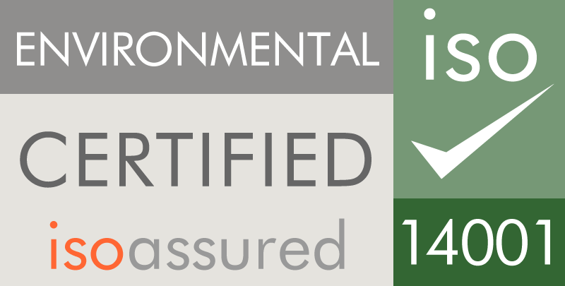 Environmental certified isoassured 14001